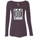 The Box White NL6731 Ladies' Triblend LS Scoop