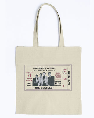 The Beatle's Field Box Ticket Canvas Promo Tote