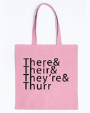 There& Their& They're& Thurr Canvas Promo Tote