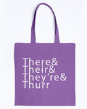 There& Their& They're& Thurr Canvas Promo Tote