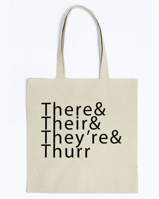 There& Their& They're& Thurr Canvas Promo Tote