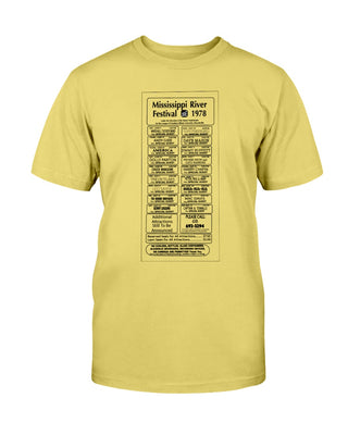 Mississippi River Fest Flyer Cotton T-Shirt